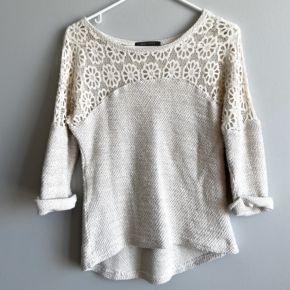 SUZY SHIER Women Mid-Sleeves tops, size XS